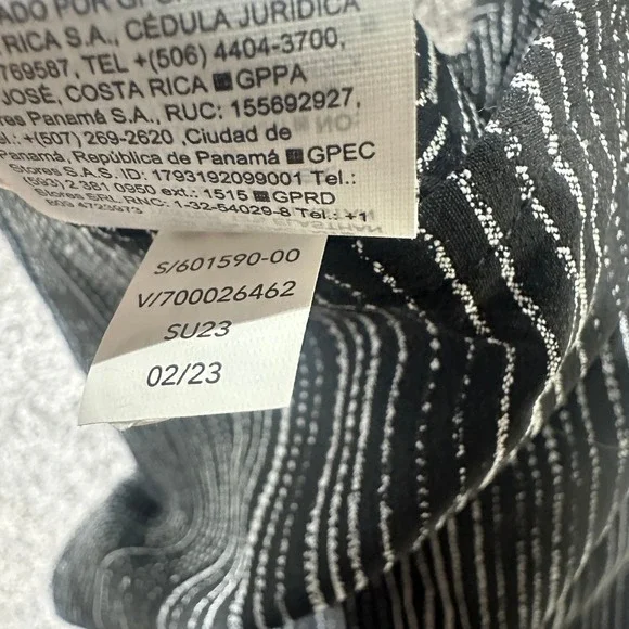 Athleta Arrival Maxi Dress Women XL Amara Stripe Black White Pockets Athleisure - Picture 13 of 14